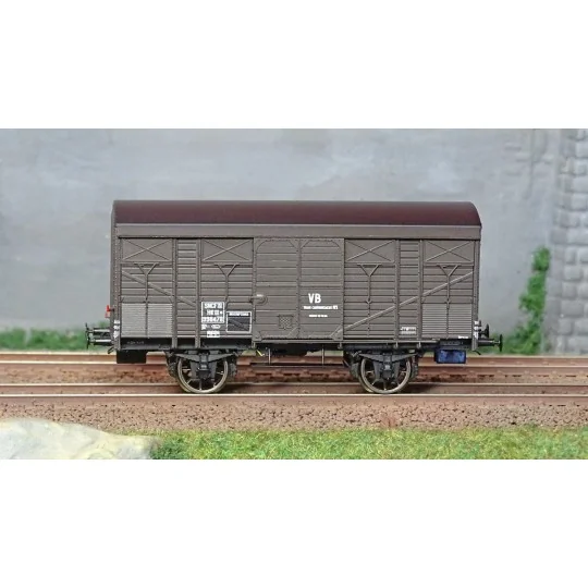 Ree modeles WB741 Wagon Primeur ex-couvert PLM 20 T « VB », brun wagon 540, SNCF Ree Modeles WB-741 - 2 WB-741-Ree modeles WB741 Wagon Primeur ex-couvert PLM 20 T « VB », brun wagon 540, SNCF