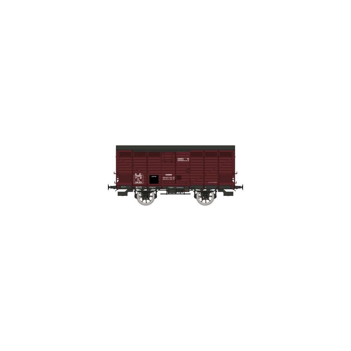 Ree models WB744 Fresh Produce Wagon Type 2 ex-10T PLM, Sideros red...