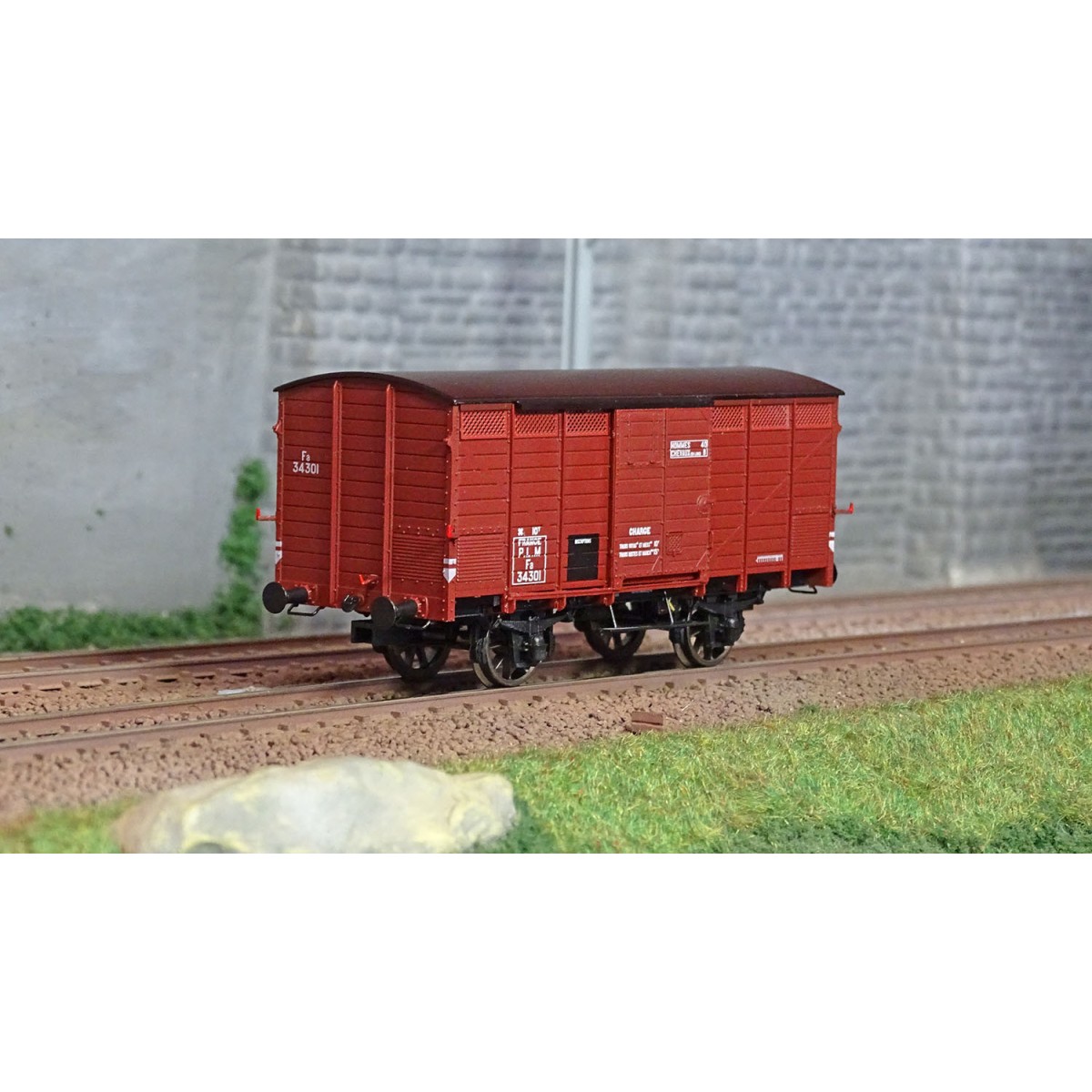 Ree modeles WB744 Wagon Primeur Type 2 ex-10T PLM, rouge sideros, SNCF Ree Modeles WB-744 - 1