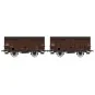 WB-745-Ree Models WB745 Set of 2 Fruit Wagons Type 2 ex-10T PLM, brown 540, SNCF