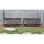 WB-745-Ree Models WB745 Set of 2 Fruit Wagons Type 2 ex-10T PLM, brown 540, SNCF