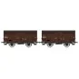 Ree Models WB747 Set of 2 Type 3 ex-10T PLM produce wagons, brown 5... WB-747-Ree Models WB747 Set of 2 Type 3 ex-10T PLM produce wagons, brown 540, SNCF