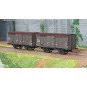 WB-747-Ree Models WB747 Set of 2 Type 3 ex-10T PLM produce wagons, brown 540, SNCF