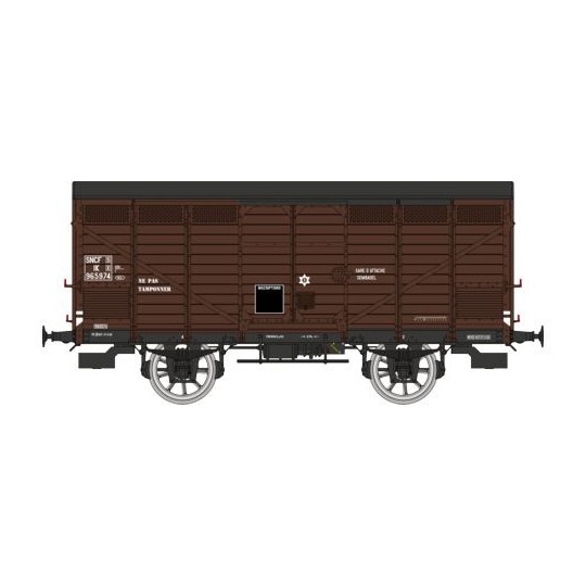 WB-746-Ree modeles WB746 Wagon Primeur Type 3 ex-10T PLM, brun 540, SNCF