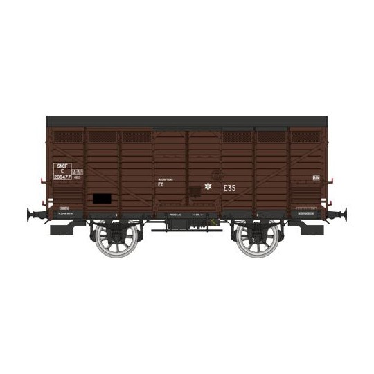 WB-748-Ree models WB748 Fresh Produce Wagon Type 3 ex-10T PLM, brown 540, SNCF