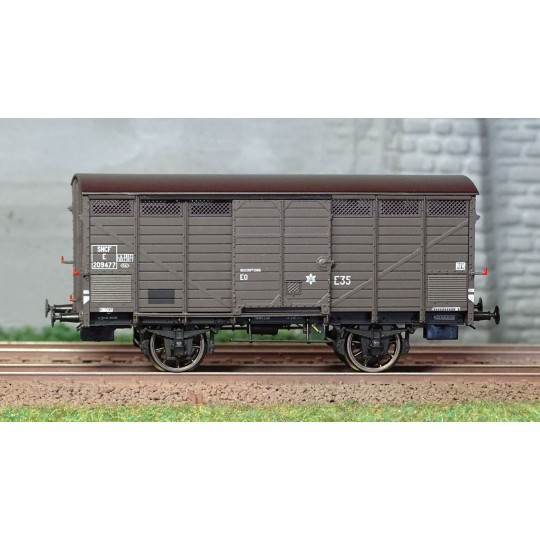 WB-748-Ree modeles WB748 Wagon Primeur Type 3 ex-10T PLM, brun 540, SNCF