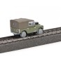 Schuco_452663600-Schuco 452663600 Land Rover, equipped with railway track wheels, Green