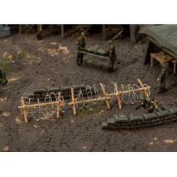 Faller 144122 Model Kit, Barbed Wire Barriers, Military Camp - Fall...