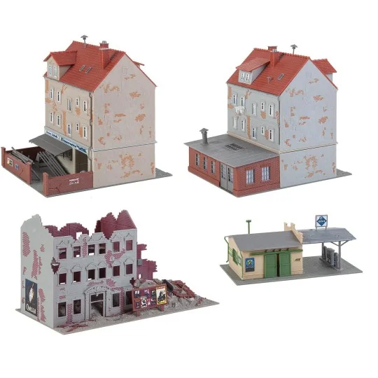 Faller_191772-Faller 191772 Model Kit, 1950s Building Set