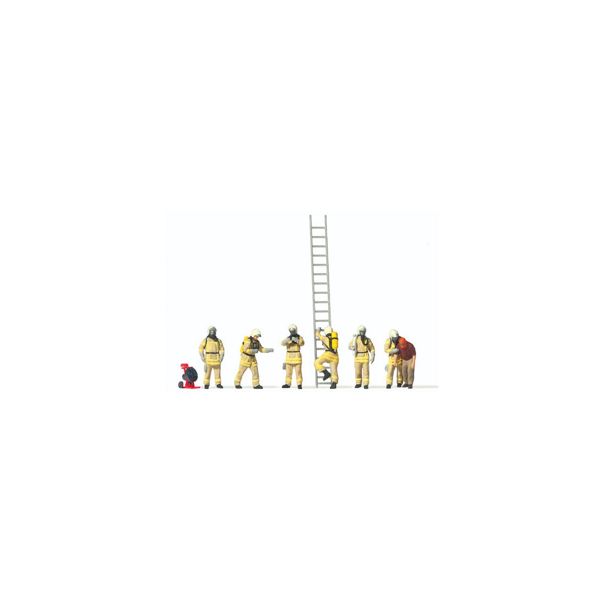 Preiser 10774 Figures, Firefighters in turnout gear - Preiser_10774