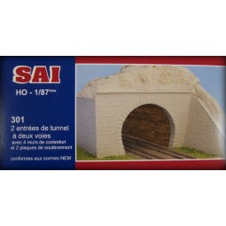 Sai 301 Model, two double-track tunnel entrances - Sai_301