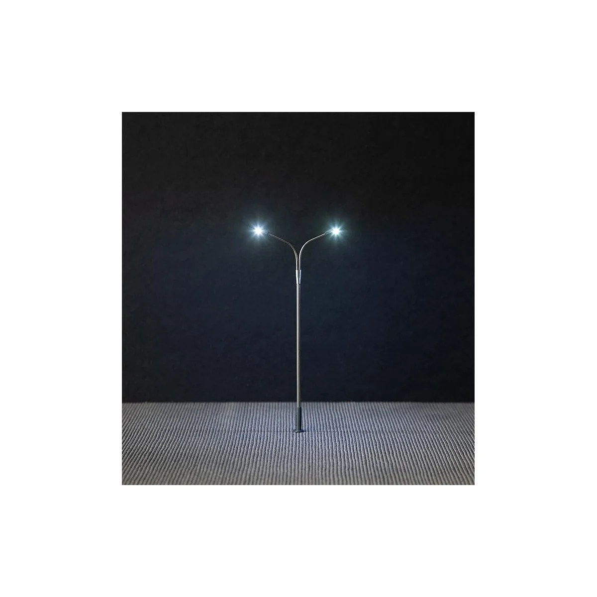 Faller 180101 Eclairages, Lampadaires Double 10cm, avec LED (x3) Faller Faller_180101 - 2