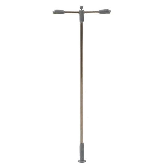 Faller_180103-Faller 180103 Lighting, Floor lamps with 9.3cm extension lamp, two arms, with LEDs (x3)