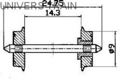 Roco 40194 Standard Axle Set - Roco - Roco_40194
