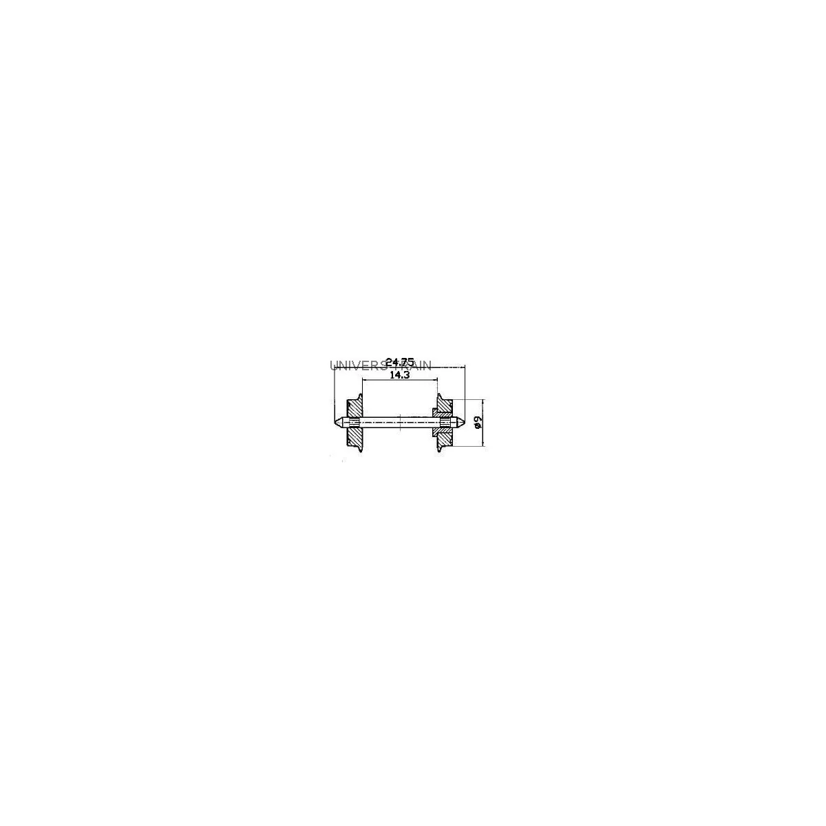 Roco 40194 Jeu d'essieux normalisé 9mm Roco Roco_40194 - 1