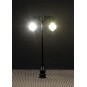 Faller_180107-Faller 180107 Lighting, LED Park Street Light, Double Hanging Ball Lamp 7.5cm , with LEDs (x3)