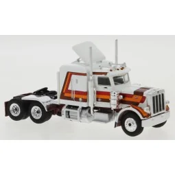 Brekina 85702 Peterbilt 359 Tractor Truck, white/red - Sai_85702