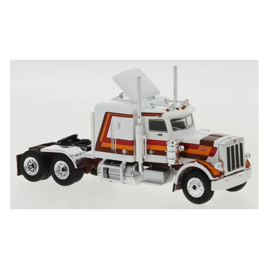 Sai_85702-Brekina 85702 Peterbilt 359 Tractor Truck, white/red