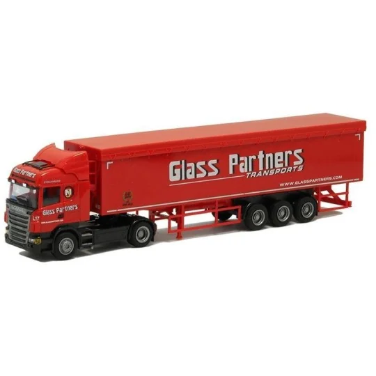 AWM 74490 Scania Truck 09 Highl. Aerop., “Glass Partners” semi-trailer AWM_74490-AWM 74490 Scania Truck 09 Highl. Aerop., “Glass Partners” semi-trailer
