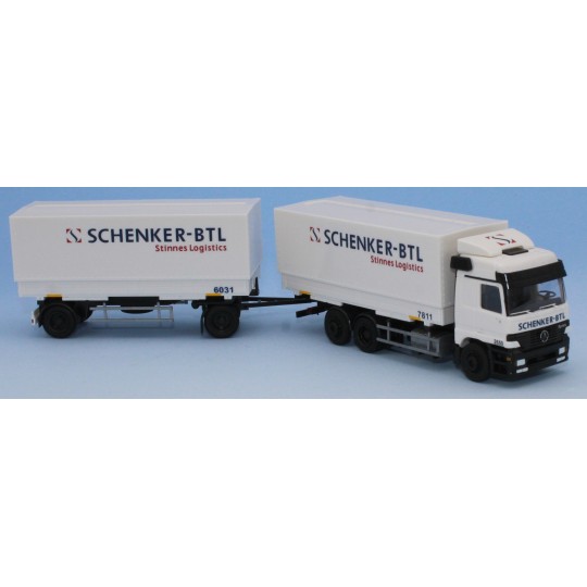 AWM_6526.02-AWM 6526.02 Mercedes L truck and 2-axle trailer, Schenker BTL
