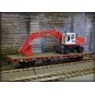 Kibri 26258 Flat wagon with axles and wheeled shovel - Kibri_26258 Kibri_26258-Kibri 26258 Flat wagon with axles and wheeled shovel - Kibri_26258