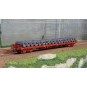 HE6033-Electrotren HE6033 Flat wagon with shoring MMQ, RENFE, delivered brown, loaded with wire reels
