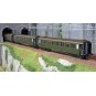 VB-456-Ree models VB456 Set of 3 metallic passenger cars, ex-PLM, SNCF, A7 and B8, ep. III