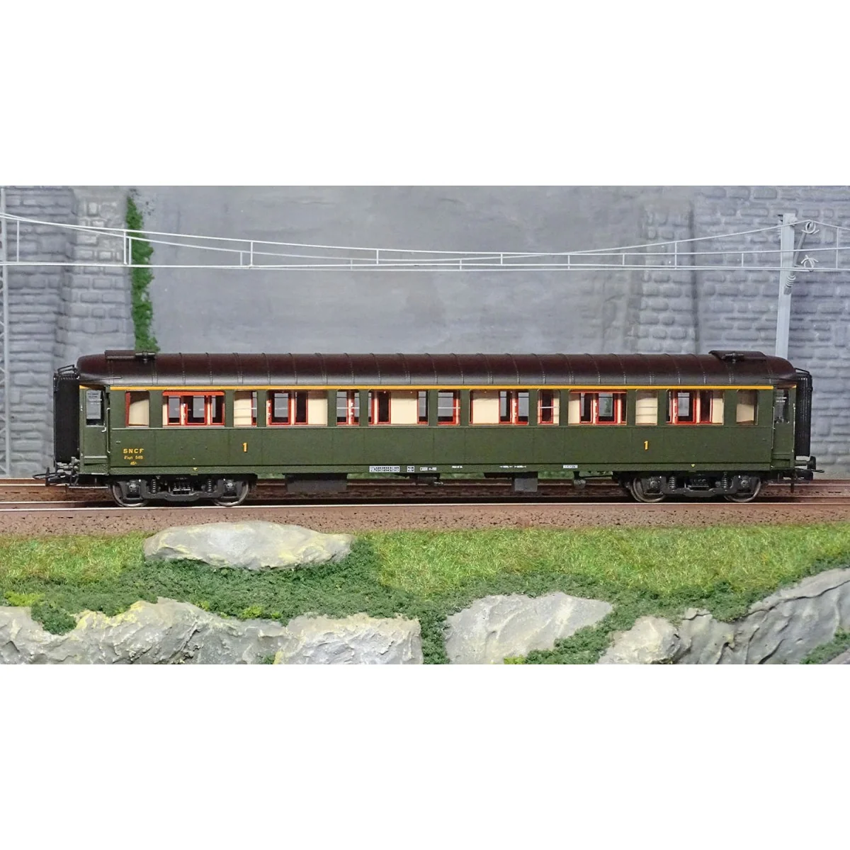 Ree models VB454 Metallic passenger car, ex-PLM, SNCF, A7, green 30...