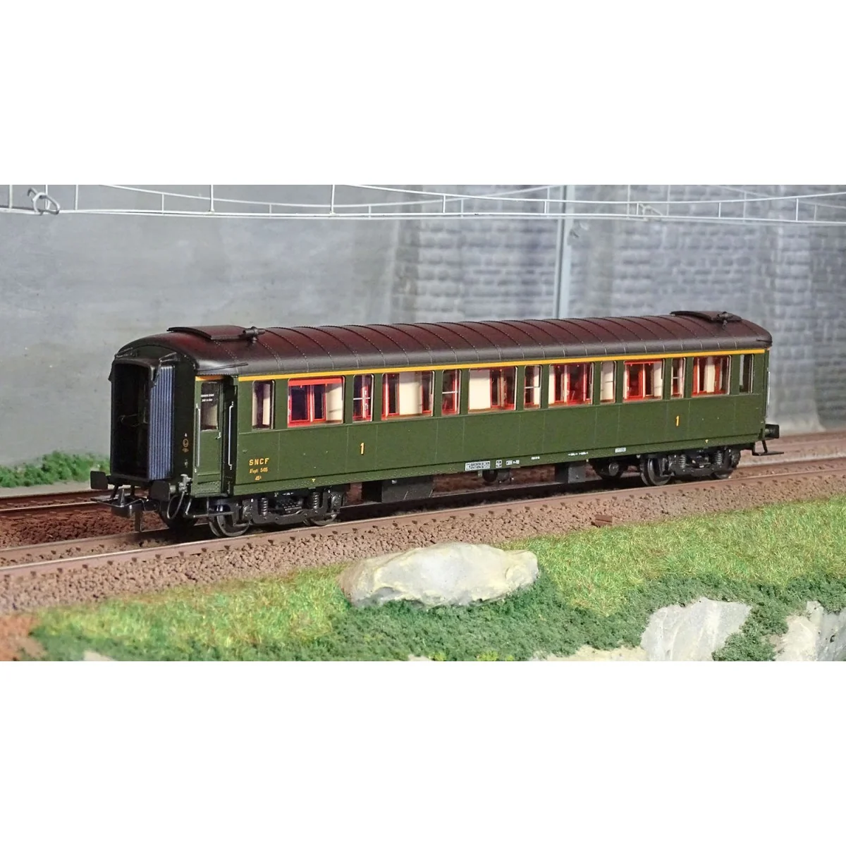Ree models VB454 Metallic passenger car, ex-PLM, SNCF, A7, green 30...
