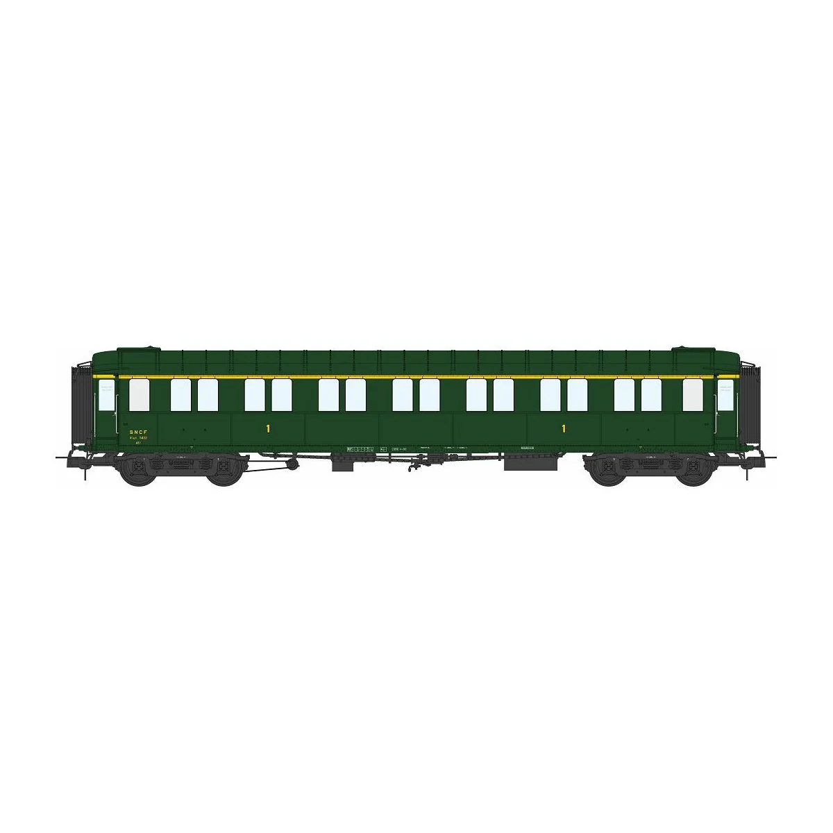 Ree models VB457 Metallic passenger car, ex-PLM, SNCF, A7, green 30...