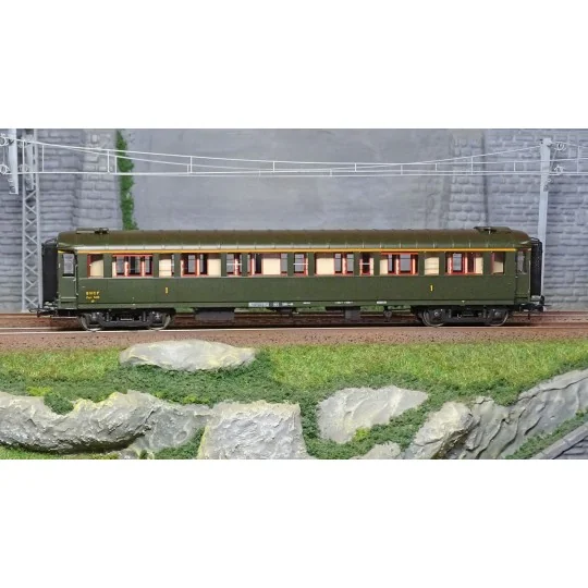 VB-457-Ree models VB457 Metallic passenger car, ex-PLM, SNCF, A7, green 306, ep. III
