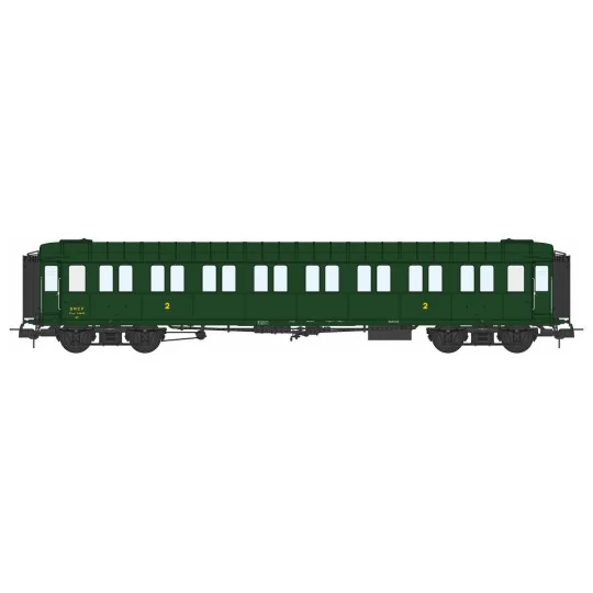 VB-458-Ree models VB458 Metallic passenger car, ex-PLM, SNCF, B8, green 306, ep. III