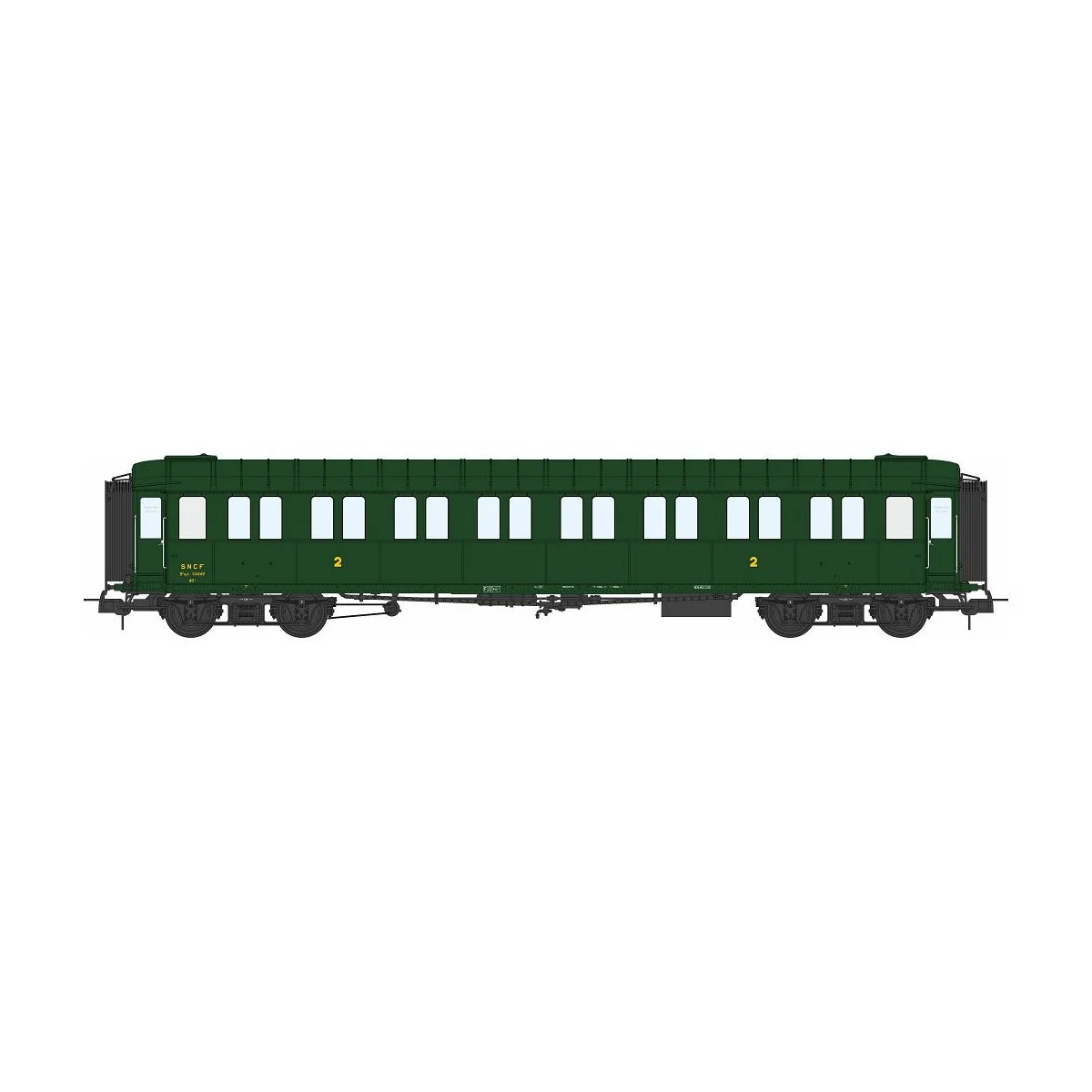 Ree models VB458 Metallic passenger car, ex-PLM, SNCF, B8, green 30...