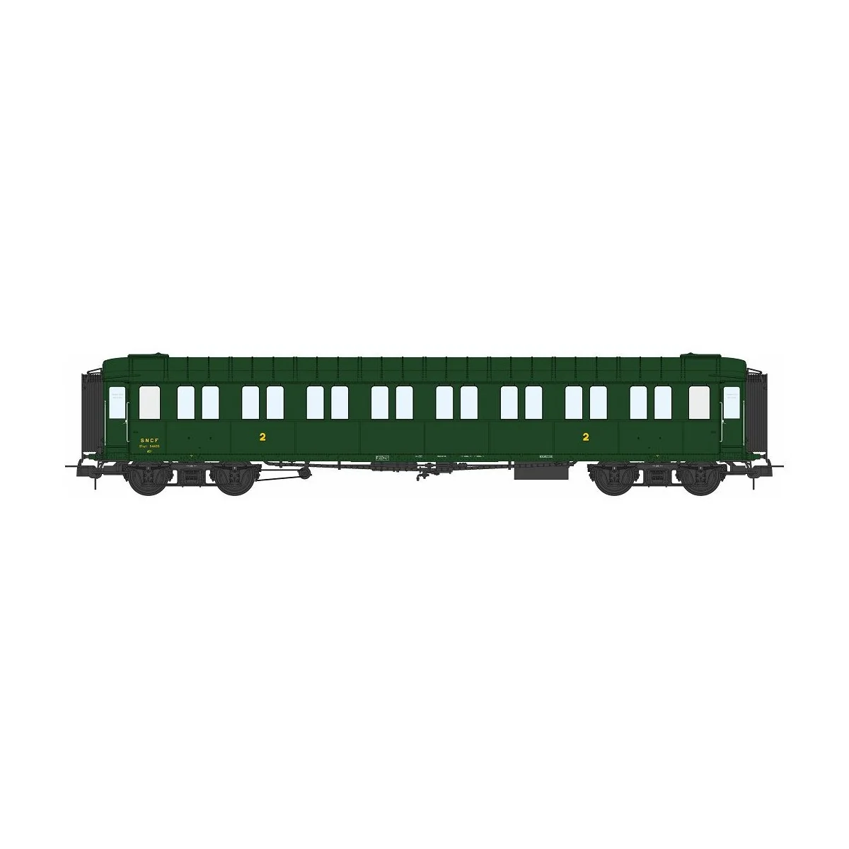 Ree models VB459 Metallic passenger car, ex-PLM, SNCF, B8, green 30...