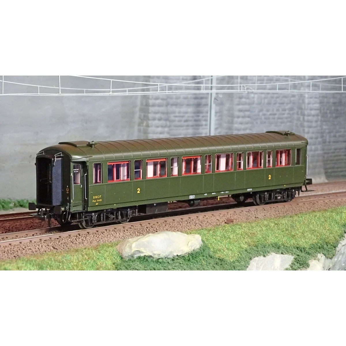 Ree models VB459 Metallic passenger car, ex-PLM, SNCF, B8, green 30...
