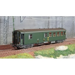 Ree models VB466 Metallic passenger car, ex-PLM, SNCF, B4D, green 3...
