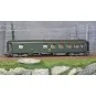 Ree Modeles VB465 Metallic passenger car, ex-PLM, SNCF, B4D, green ... VB-465-Ree Modeles VB465 Metallic passenger car, ex-PLM, SNCF, B4D, green 301, Era IV, end-of-train lights