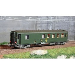Ree Modeles VB465 Metallic passenger car, ex-PLM, SNCF, B4D, green ...
