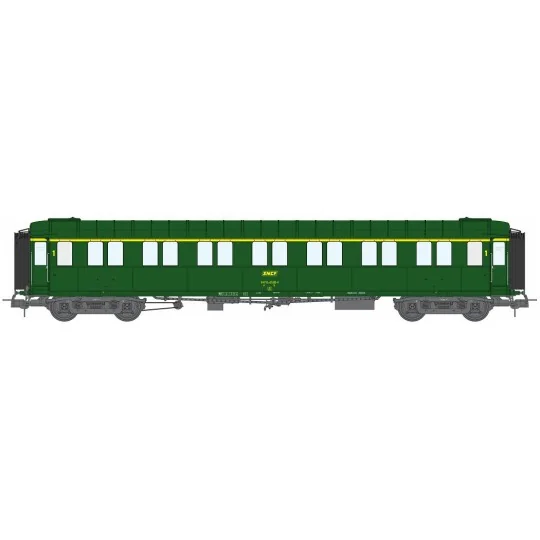 Ree models VB468 Metallic passenger car, ex-PLM, SNCF, A7, green 30... VB-468-Ree models VB468 Metallic passenger car, ex-PLM, SNCF, A7, green 301, ep. IV