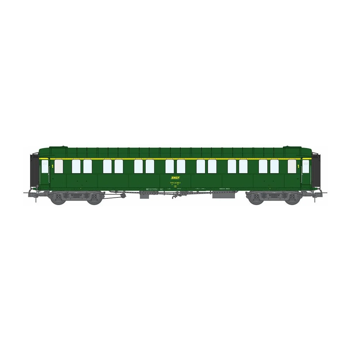 Ree models VB468 Metallic passenger car, ex-PLM, SNCF, A7, green 30... Ree models VB468 Metallic passenger car, ex-PLM, SNCF, A7, green 30...