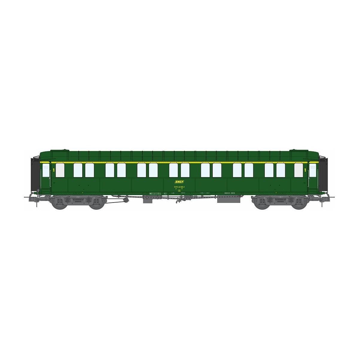 Ree models VB468 Metallic passenger car, ex-PLM, SNCF, A7, green 30...