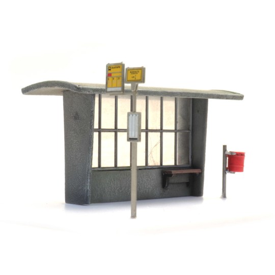 Arti_10.378-Artitec 10.378 Kit abris en béton pour bus et train (3x)