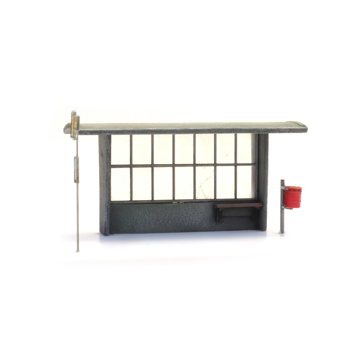 Artitec 10.378 Concrete shelter kit for buses and trains (3x) - Art...