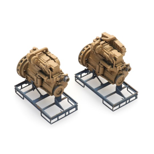 Arti_387.510-Artitec 387.510 Moteurs diesel industriel sur palette de transport (x2)