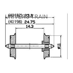 Roco 40198 Standard Axle Set - Roco_40198