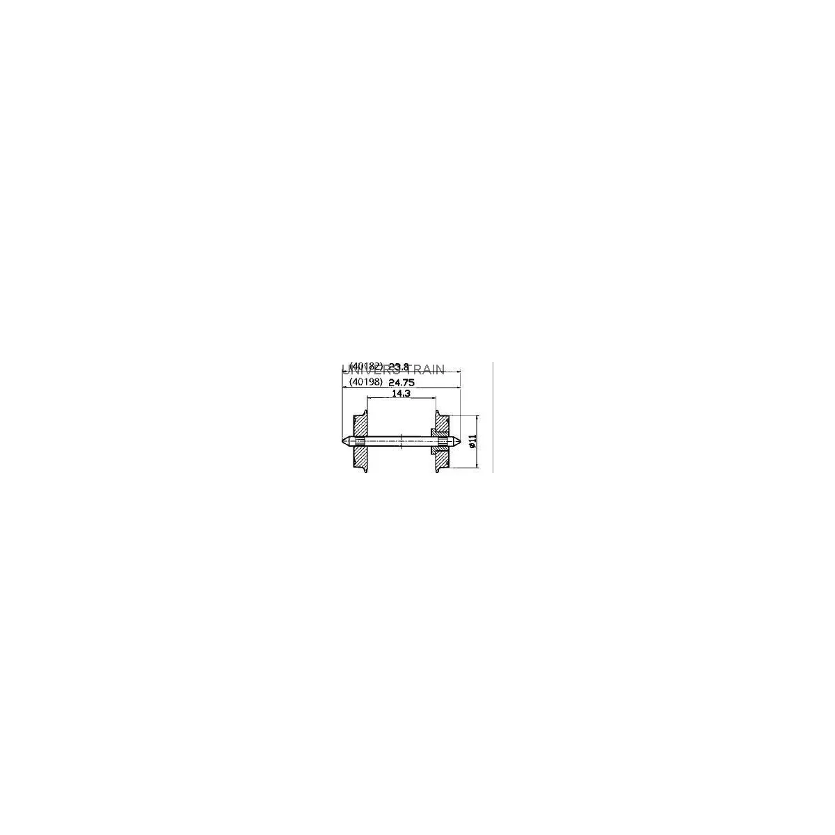 Roco 40198 Standard Axle Set - Roco_40198 Roco 40198 Standard Axle Set - Roco_40198
