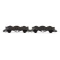 HN6492-Arnold HN6492 Set of 2 TTouw type open wagons (with low side panels), loaded with coal, SNCF, N scale