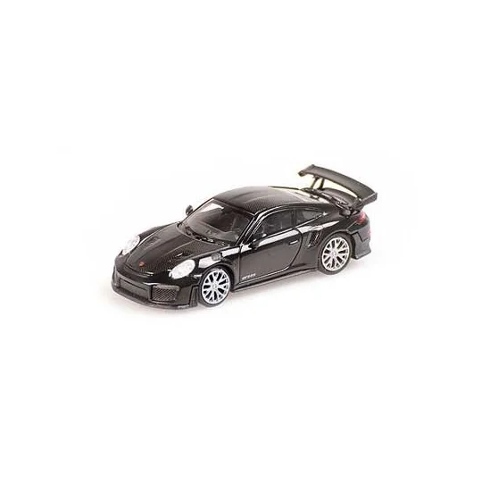 Busch_870068120-Minichamps 870068120 Porsche 911 GT2 RS 2018, black / carbon stripes
