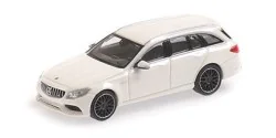 Minichamps 870038112 Mercedes AMG C63 T 2019, blanc Busch véhicule Busch_870038112 - 1