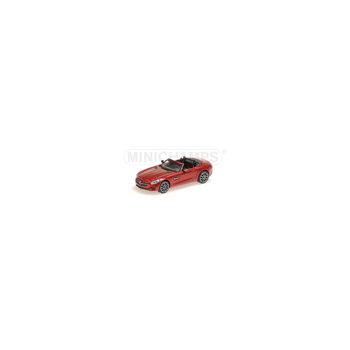 Minichamps 870037134 Mercedes AMG GT S cabriolet 2017, rouge Busch véhicule Busch_870037134 - 1